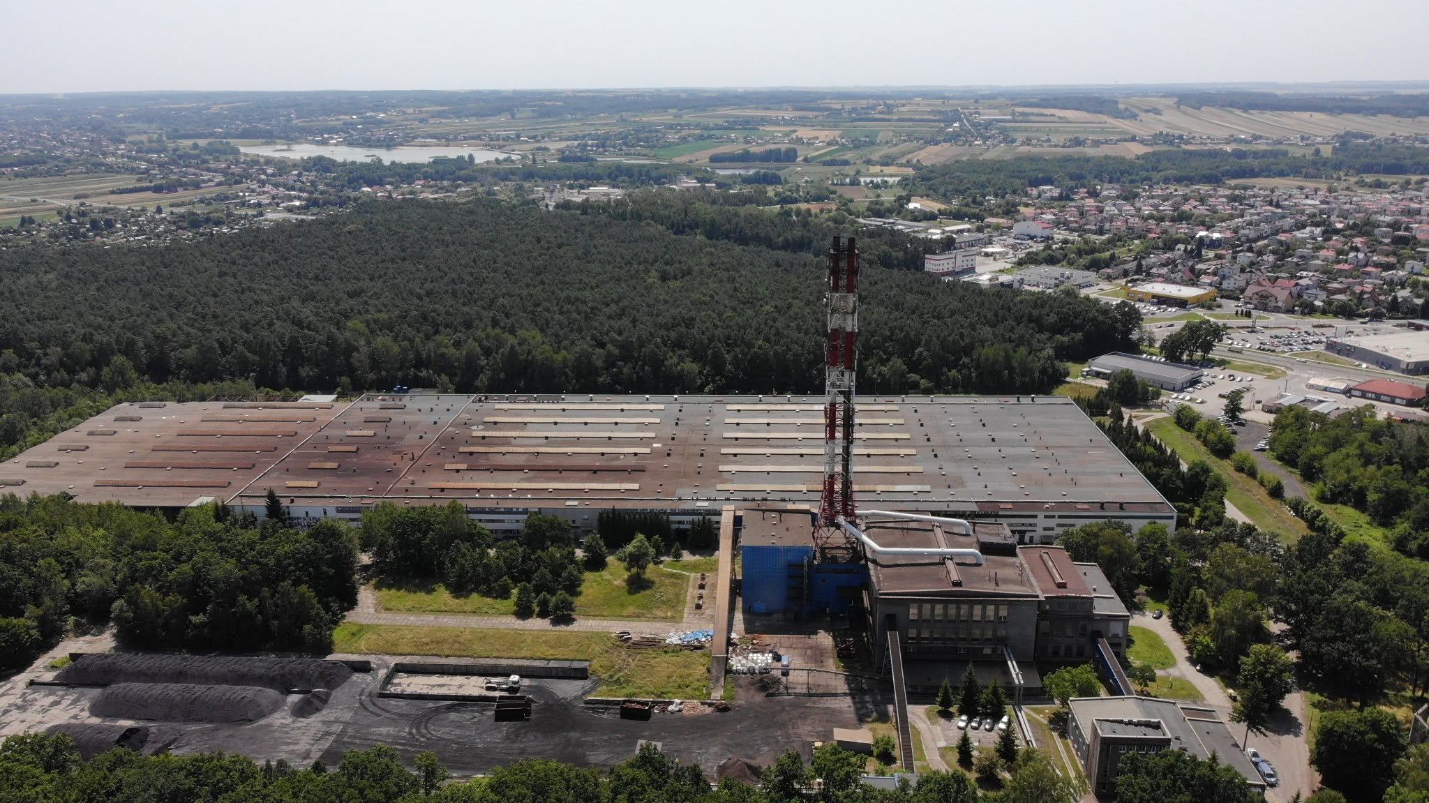 Zakład Odzysku Energii w Kraśniku widziany z lotu ptaka